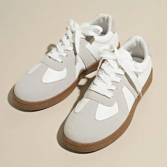 Women's Washable Round Toe Low Top Casual Sneakers - Picture 5 of 6